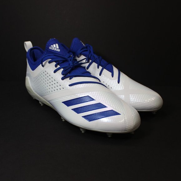 adidas football cleats blue and white